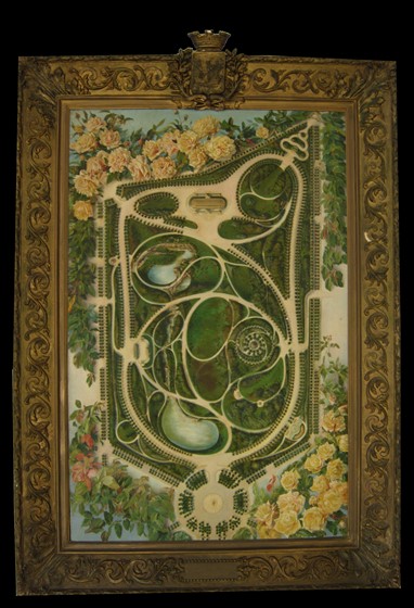 "Projeto do Parque Eduardo VII e Prolongamento da Avenida da Liberdade"  António Emídio Abrantes  Tinta da China e aguada s/ tela imperial  1932  Câmara Municipal de Lisboa