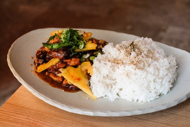 Stir-Fried Pork com Oyster Sauce
