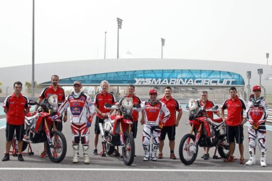 Team HRC em Abu Dhabi