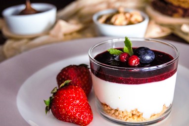 Mousse de Iogurte e Chocolate Branco
