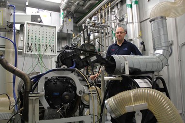 teste em banco de ensaio