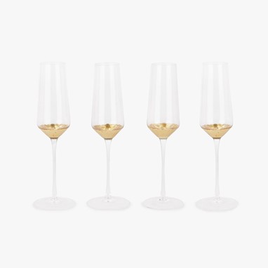 Flute dourado BLISS - conjunto de 4 - PVP: 24,99€