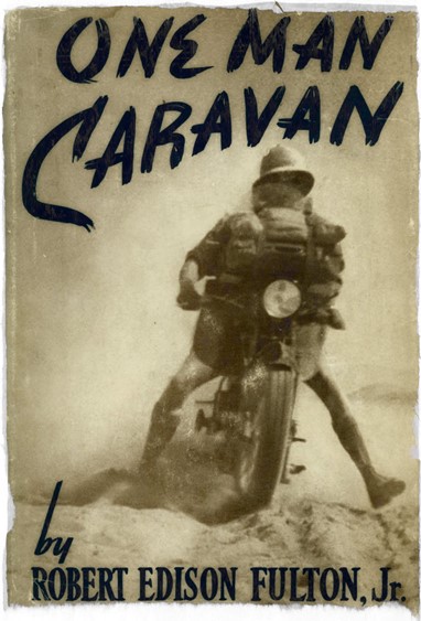 A capa do livro de Robert Fulton: "Caravana de um homem só"