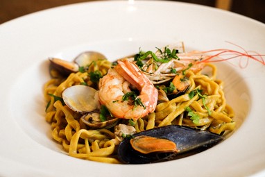 Tagliatelle allo Zafferano ai Frutti di Mare