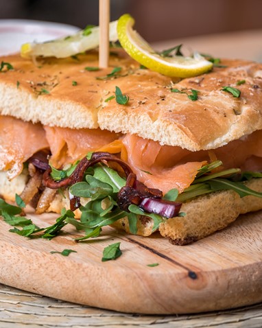 Focaccia Salmon