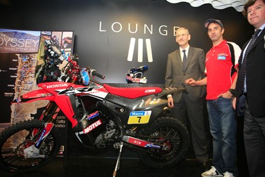 Hélder Rodrigues com Tom Gardner e Luís Correia