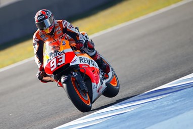 Marquez demonstra transeferência de peso