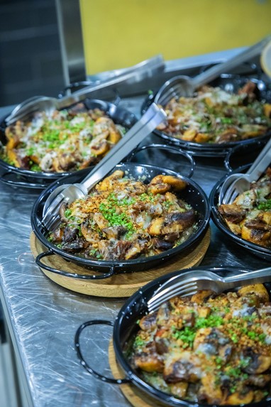 Cogumelos gratinados