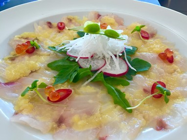 Ceviche de peixe branco