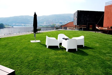 Esplanada de Jardim. Imagem da Coleção Museu do Douro.