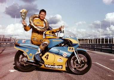 Skold também pilotou Suzuki RG500