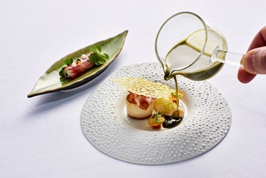 Wagyu, Caranguejo Real, Nabo, Matcha e Yuzo