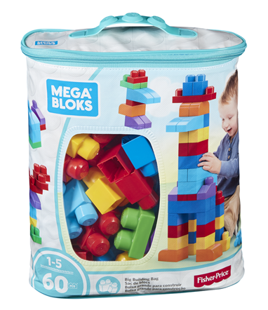 Mega Bloks First Builders Bolsa Azul 60 Peças - 14,99€