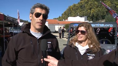 Mário Ferreira e Carol Baltazar