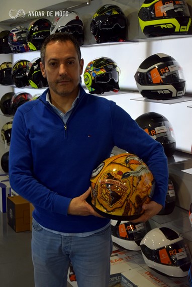 Nuno Pires e o seu Schuberth C4