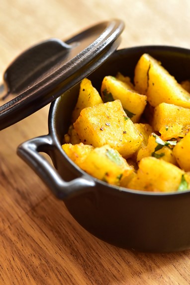Batata, malageta, lima e gengibre