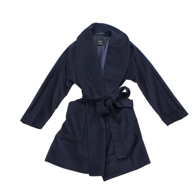 Sobretudo azul escuro Mango – antes 79,99€, agora 29,99€ 