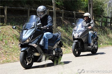 Yamaha TMAX 530 e Honda Integra 750
