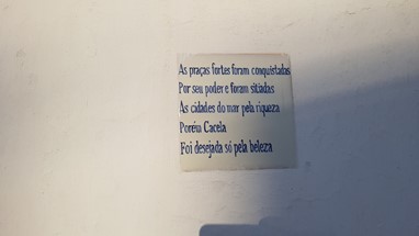 Cacela Velha - poesia na rua