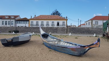Valada vista do rio - dique e casario
