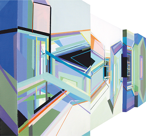 Solução de Habitação Acrílico s/ tela 60x150x10 cm 2015