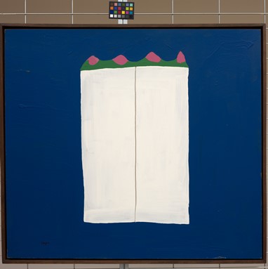 Álvaro Lapa Caderno de Rimbaud, 1987 Esmalte acrílico e grafite sobre aglomerado 74,5 x 83 cm Col. Ivo Martins, em depósito na Fundação de Serralves – Museu de Arte Contemporânea, Porto. Depósito em 1995. Foto Filipe Braga, © Fundação de Serralves, Porto.