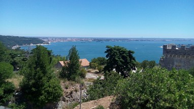 Vista do estuário do Sado e 7ª Bataria