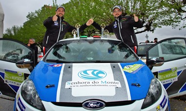 Dupla Sérgio Brás/ Nuno Mota Ribeiro no Rali de Mortágua 2018