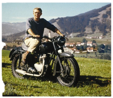 Steeve McQueen no filme "The Great Escape" de 1963