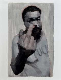 LiFang - Ai Weiwei salutation 116x89cms