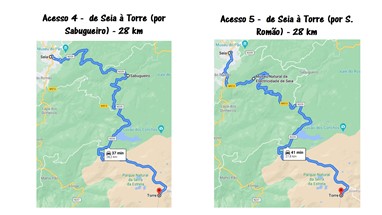 Acessos de Seia e de S. Romão