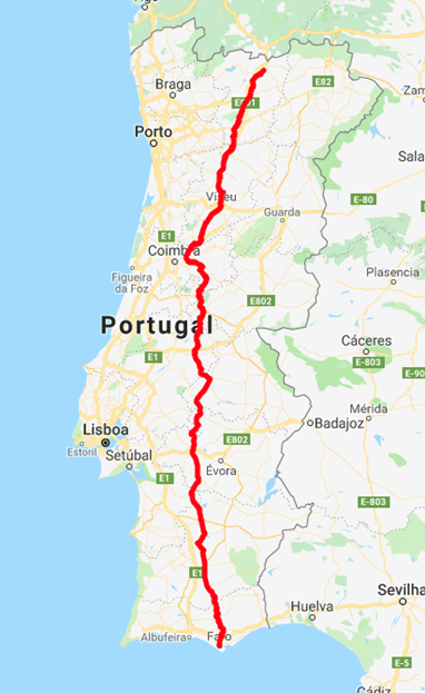 road trip nationale 2 portugal