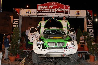 Dupla Pedro Grancha e Inês Ponte no Pódio da Baja TT Proença-Oleiros