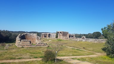 Vista panorâmica das ruinas romanas de São Cucufate.