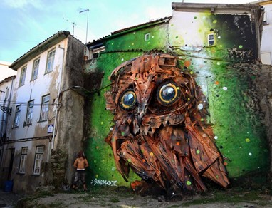Owl Eyes /© Bordalo II -  in Covilhã