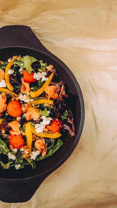 Salada de Salmão Fumado