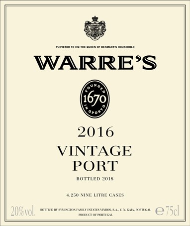 Warre Vintage 2016