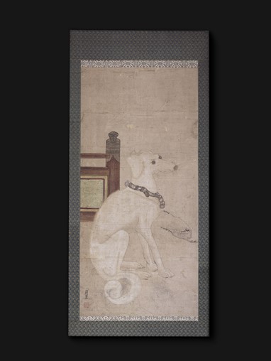 Cão Pintura a aguarela sobre papel Atribuída a Kitagawa Sosetsu (ativo no segundo quartel do século XVII) Japão, século XVII Museu do Oriente, FO/1677 © Rui Carvalho OnShot