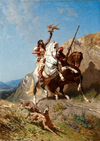 Falcoeiro e ajudante com dois cães  Tapeçaria de lãs policromas  França (?), séc. XVIII  240x247cm Colecção Particular © Rui Carvalho OnShot