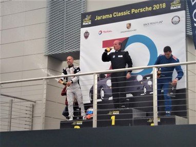 Ricardo Gomes no pódio em Jarama