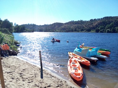 Alamal e albufeira da Barragem de Belver