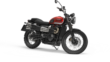 Street Scrambler Korosi Red e Frozen Silver