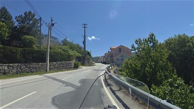 Início da subida depois de S. Romão