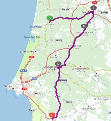 Carrossel Alentejano - mapa