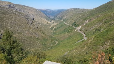 A subida vista do Covão da Ametade