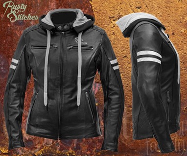 Blusão Rusty Stitches Lady Joyce Hooded Preto