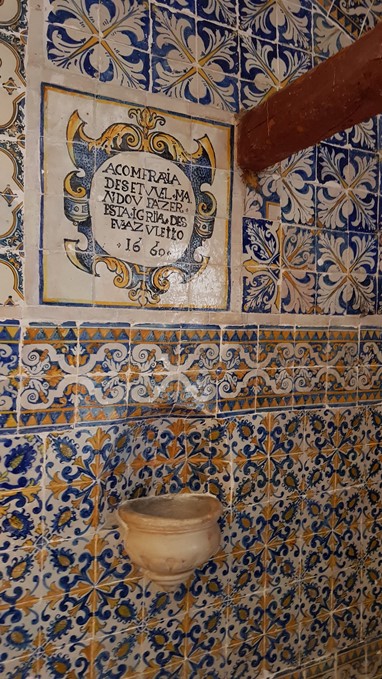 Santuário de Nª Sª de Brotas (interior - pormenor da Confraria de Setúbal)