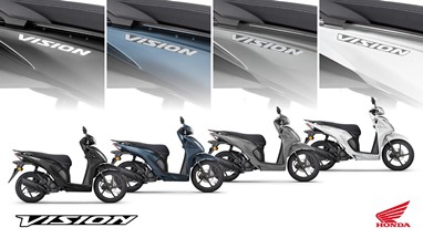 Honda Vision 110 em todas as cores 2023