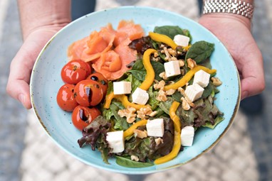 Salada de Salmão Fumado