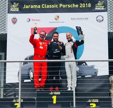 Ricardo Gomes no pódio em Jarama